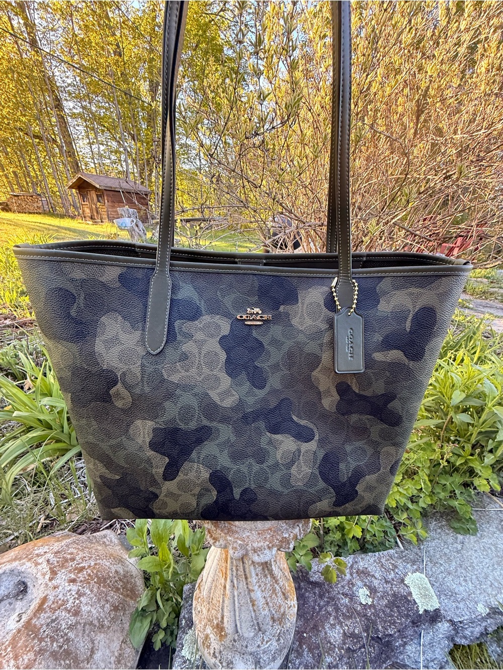 Coach City Tote Camouflage Print NWT